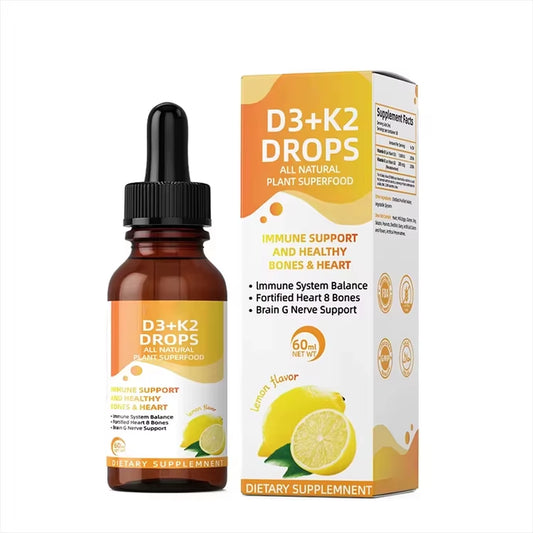 Bulk Vitamin D3 K2 Supplement Drops Oem Odm Private Label USA Warehouse Stock Ready One Piece Delivery Suitable for Retailers