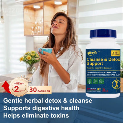 Cleanse & Detox Capsule Gentle Herbal Supports Digestive Health 30 Capsules