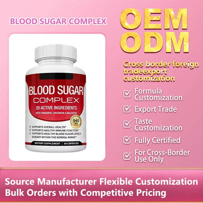 Cross Border Export of Blood Glucose Compound Supplement Capsules, Factory Direct Sales, Body Energy Supplement Source
