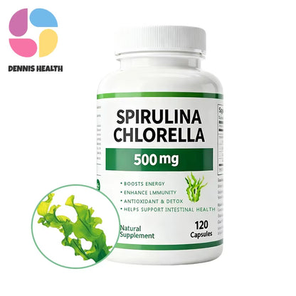 Bulk Spirulina Capsules - Organic Nutritional Supplement High in Protein & Vitamins for Health Products