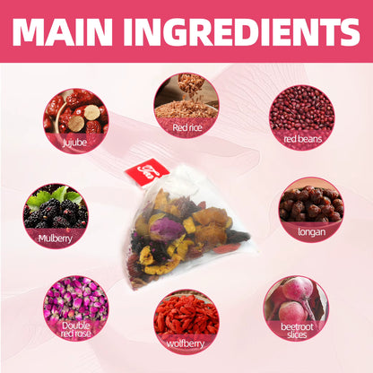 Jiaoming Menopause Supplement Support Private Label Natural Herbal Hormone Balance Menopause Tea for Women